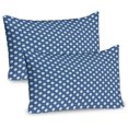 thumbnail image 1 of Ambesonne Aqua Damask Pillow Sham 2 Pack, Funky Look Ogee Art, 26"x20", Dark Ceil Blue Seafoam, 1 of 3