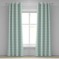 thumbnail image 1 of Ambesonne Aqua Grommet Curtain, Line Stripes Bold and Thin, 50" x 96", Seafoam White, 1 of 6