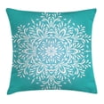 thumbnail image 1 of Ambesonne Aqua Indian Winter Snowflake Pillow Cover, 1 of 1