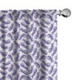 thumbnail image 1 of Ambesonne Aqua Jellyfish 4-Panel Curtains, Scattered Fish Type, 56"x95", Violet White, 1 of 1