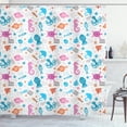 thumbnail image 1 of Ambesonne Aqua Jellyfish Shower Curtain, Elements of Maritime, 69"Wx70"L, Multicolor, 1 of 3