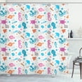 thumbnail image 1 of Ambesonne Aqua Jellyfish Shower Curtain, Elements of Maritime, 69"Wx75"L, Multicolor, 1 of 3