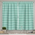 thumbnail image 1 of Ambesonne Aqua Kitchen Curtains, Rectangular Geometric Tile, 55"x39", Turquoise and Pale Blue, 1 of 3