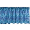 thumbnail image 1 of Ambesonne Aqua Window Valance, Abstract Fish Skin Scales, 54" X 18", Violet Blue Aqua, 1 of 5