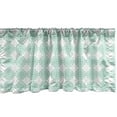 thumbnail image 1 of Ambesonne Aqua Window Valance, Line Stripes Bold and Thin, 54" X 12", Seafoam White, 1 of 3