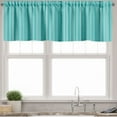 thumbnail image 1 of Ambesonne Aqua Window Valance, Ocean Inspired Blue Lines, 54" X 12", Turquoise Pale Blue, 1 of 3
