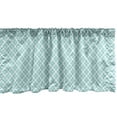 thumbnail image 1 of Ambesonne Aqua Window Valance, Swirled Waves Ocean Theme, 54" X 18", Pale Blue White, 1 of 3