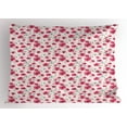 thumbnail image 1 of Ambesonne Aqua and Pink Pillow Sham, Summer Poppies, 26" X 20", Aqua Pink and Pale Pink, 1 of 2