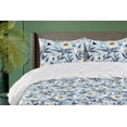 thumbnail image 1 of Ambesonne Aquarelle Floral Down Alternative Quilt Comforter, Bloom Vintage Boho, Full, Burnt Orange Pale Blue, 1 of 1