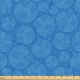 thumbnail image 1 of Ambesonne Aquatic Fabric by the Yard Upholstery, Sea Bubble Blots Splashes, 3 Yards, Sea Blue Deep Sky Blue, 1 of 1