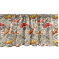 thumbnail image 1 of Ambesonne Aquatic Window Valance, Japan Koi Fishes Marine, 42" x 12", Pale Sepia Vermilion, 1 of 2