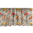 thumbnail image 1 of Ambesonne Aquatic Window Valance, Japan Koi Fishes Marine, 54" X 12", Pale Sepia Vermilion, 1 of 3
