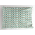 thumbnail image 1 of Ambesonne Argyle Pillow Sham, Pastel Rhombus Retro, 36" X 20", Multicolor, 1 of 2