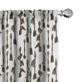 thumbnail image 1 of Ambesonne Arrow Curtains, Archery Bohemian Ethnic, Pair of 28"x84", Multicolor, 1 of 5