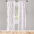 thumbnail image 1 of Ambesonne Arrow Curtains, Tribal Hand Drawn Boho Art, Pair of 28"x84", Pale Purple, 1 of 2