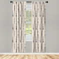 thumbnail image 1 of Ambesonne Arrow Curtains, Tribal Hand Drawn Boho Art, Pair of 28"x95", Night Blue, 1 of 2
