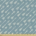 thumbnail image 1 of Ambesonne Arrow Fabric by the Yard Upholstery, Vintage Design Aztec, 3 Yards, Turquoise Beige, 1 of 4
