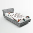 thumbnail image 1 of Ambesonne Arrow Fitted Sheet, Bohemian Triangle and Tree, Twin XL Size, Multicolor, 1 of 3