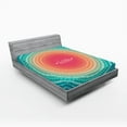 thumbnail image 1 of Ambesonne Arrow Fitted Sheet, Line Border Pattern, Queen Size, Multicolor, 1 of 2