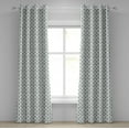 thumbnail image 1 of Ambesonne Arrow Grommet Curtain, Tribal Graphic Pattern, 50" x 84", Black White Green, 1 of 6