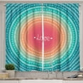 thumbnail image 1 of Ambesonne Arrow Kitchen Curtains, Line Border Pattern, 55"x24", Multicolor, 1 of 3