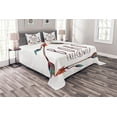 thumbnail image 1 of Ambesonne Arrow Quilted Bedspread Set 3 Pcs, Bohemian Triangle and Tree, King Size, Multicolor, 1 of 3