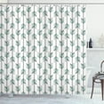 thumbnail image 1 of Ambesonne Arrow Shower Curtain, Tribal Graphic Pattern, 69"Wx75"L, Black White Green, 1 of 5