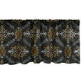 thumbnail image 1 of Ambesonne Arrow Window Valance, Aztec Inspired and Ethnic, 54" X 12", Charcoal Grey Orange, 1 of 3
