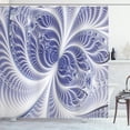 thumbnail image 1 of Ambesonne Art Abstract Shower Curtain, Fractal, 69"Wx84"L, Dark Lavender Ceil Blue, 1 of 3