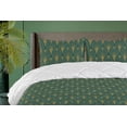 thumbnail image 1 of Ambesonne Art Deco Down Alternative Quilt Comforter, Nostalgic Classic Motif, Twin XL, Dark Mustard and Dark Teal, 1 of 5