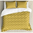 thumbnail image 1 of Ambesonne Art Deco Duvet Cover Sets, Concentric Half Circles, 2-King, Pale Coffee and Champagne, 1 of 7