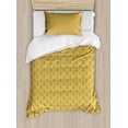 thumbnail image 1 of Ambesonne Art Deco Duvet Cover Sets, Concentric Half Circles, 2-Twin, Pale Coffee and Champagne, 1 of 4