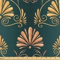 thumbnail image 1 of Ambesonne Art Deco Fabric by the Yard Upholstery, Shell Curlicue Vintage Art, 1 Yard, Salmon Earth Yellow, 1 of 1