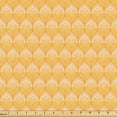 thumbnail image 1 of Ambesonne Art Deco Fabric by the Yard Upholstery, Minimalist Floral Like, 5 Yards, Marigold and Beige, 1 of 5