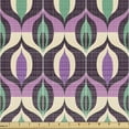 thumbnail image 1 of Ambesonne Art Deco Fabric by the Yard Upholstery, Rhythmic Colorful Ornates, 1 Yard, Sea Green Fuchsia, 1 of 5