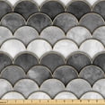 thumbnail image 1 of Ambesonne Art Deco Fabric by the Yard Upholstery, Wavy Motifs Monochrome Art, 10 Yards, Grey Coconut and Mustard, 1 of 5