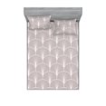 thumbnail image 1 of Ambesonne Art Deco Fitted Sheet & Pillow Sham Set, Warm Taupe Semi Circles, King, Warm Taupe and White, 1 of 2