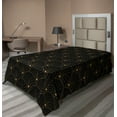 thumbnail image 1 of Ambesonne Art Deco Flat Bedding Sheet Soft Top Sheet, Black Classic Scales Art, Twin, Black and Sand Brown, 1 of 1