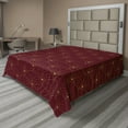 thumbnail image 1 of Ambesonne Art Deco Flat Bedding Sheet Soft Top Sheet, Burgundy Classic Scales, California King, Burgundy and Sand Brown, 1 of 1