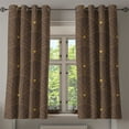 thumbnail image 1 of Ambesonne Art Deco Grommet Curtain, Dark Brown Classic Scales, 50"x60", Dark Brown Sand Brown, 1 of 5
