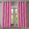 thumbnail image 1 of Ambesonne Art Deco Grommet Curtain, Pink Color Classic Scales, 50"x60", Pink and White, 1 of 5