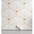 thumbnail image 1 of Ambesonne Art Deco Peel & Stick Wallpaper for Home, Off White Classic Scales, 13"x36", Off White Sand Brown, 1 of 5