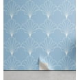 thumbnail image 1 of Ambesonne Art Deco Peel & Stick Wallpaper for Home, Pale Blue Vintage Shells, 13"x72", Pale Blue and White, 1 of 5