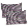 thumbnail image 1 of Ambesonne Art Deco Pillow Sham 2 Pack, Rhythmic Colorful Ornates, 36"x20", Sea Green Fuchsia, 1 of 3