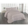thumbnail image 1 of Ambesonne Art Deco Quilted Bedspread Set 3 Pcs, Warm Taupe Vintage Motif, Twin, Warm Taupe and White, 1 of 4