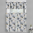 thumbnail image 1 of Ambesonne Art Deco Valance & Curtain, Contemporary Rounds Motif, 55"x24", Multicolor, 1 of 7