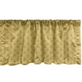 thumbnail image 1 of Ambesonne Art Deco Valance Pack of 2, Concentric Half Circles, 54"X18", Pale Coffee and Champagne, 1 of 4