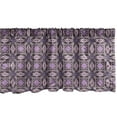 thumbnail image 1 of Ambesonne Art Deco Valance Pack of 2, Curvy Edged Squares, 54"X12", Pale Pink Lavender, 1 of 4