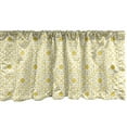 thumbnail image 1 of Ambesonne Art Deco Window Valance, Brick Printed Art Print, 42" x 12", Yellow and White, 1 of 3