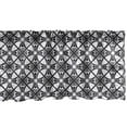 thumbnail image 1 of Ambesonne Art Deco Window Valance, Crocked Wire Netting, 54" X 18", Black and Pale Grey, 1 of 3